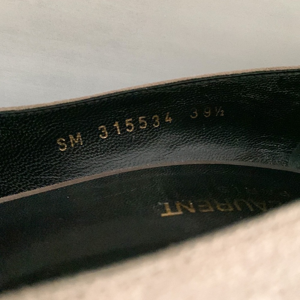 Saint Laurent Gray Suede Pointed Toe Pumps 39.5 - Picture 5 of 10